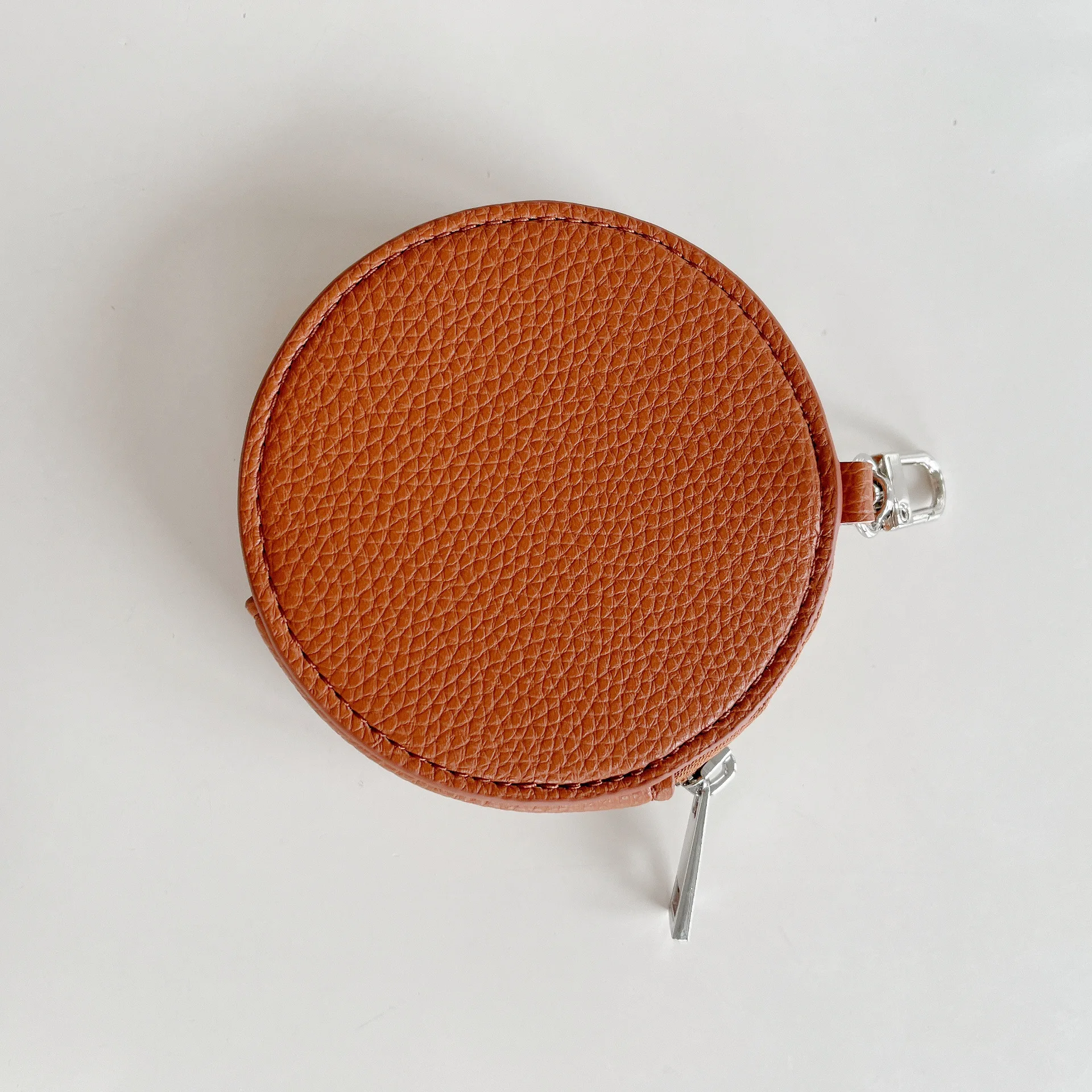 2025 Bulk Wholesale Pu Coin Purse Round Custom Logo Zipper Coin Purse for  Girls