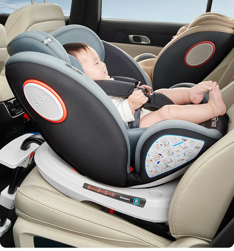 Child safety seat support leg artifact portable car 360 degree rotation simple portable seat baby universal model