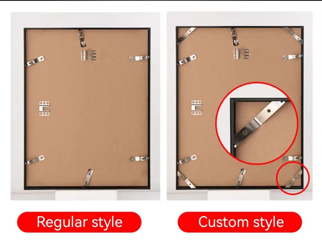 High Quality Cheap Decorative Gold Thin Metal Picture Frames Wall