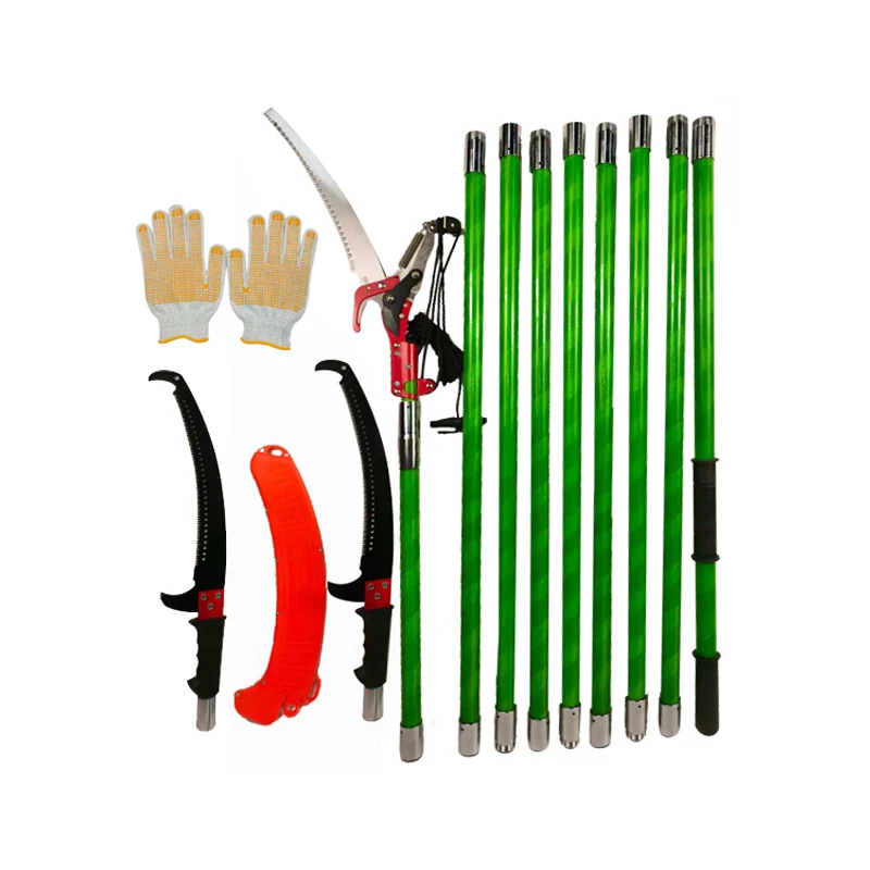Outdoor Upgraded Extendable Height Garden 8M 27Ft Gardening Tools Hand Shear Saw Set Garden Tool