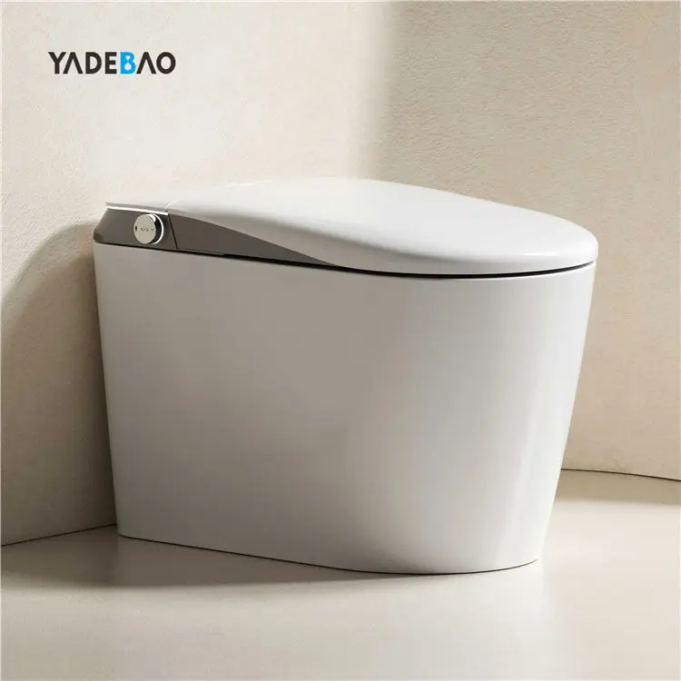 Auto sensor flushing floor mounted electric bidet toilet p trap Intelligent toilet bowl bathroom wc ceramic smart toilet