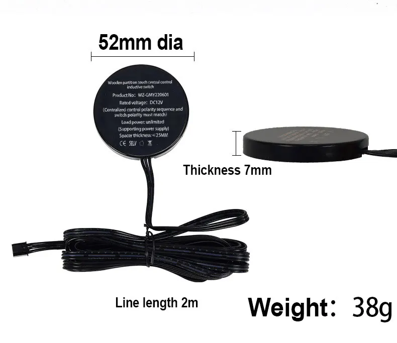 High Quality DC 12V Dimmer Controller Wardrobe Kitchen Cabinet Touch Light Sensor Inductive Switch for Cabinet Led Light