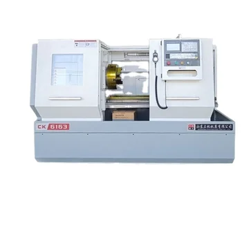 Automatic feed turning metal lathe machine small horizontal CNC lathe CK6163 low cost CNC lathe machine