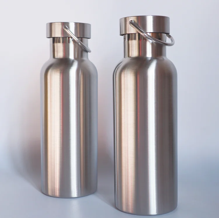 500ML/750ML Stainless Steel Water Bottle Vacuum Thermos Insulated Metal  Flask Sports Gym Cup Bottle 