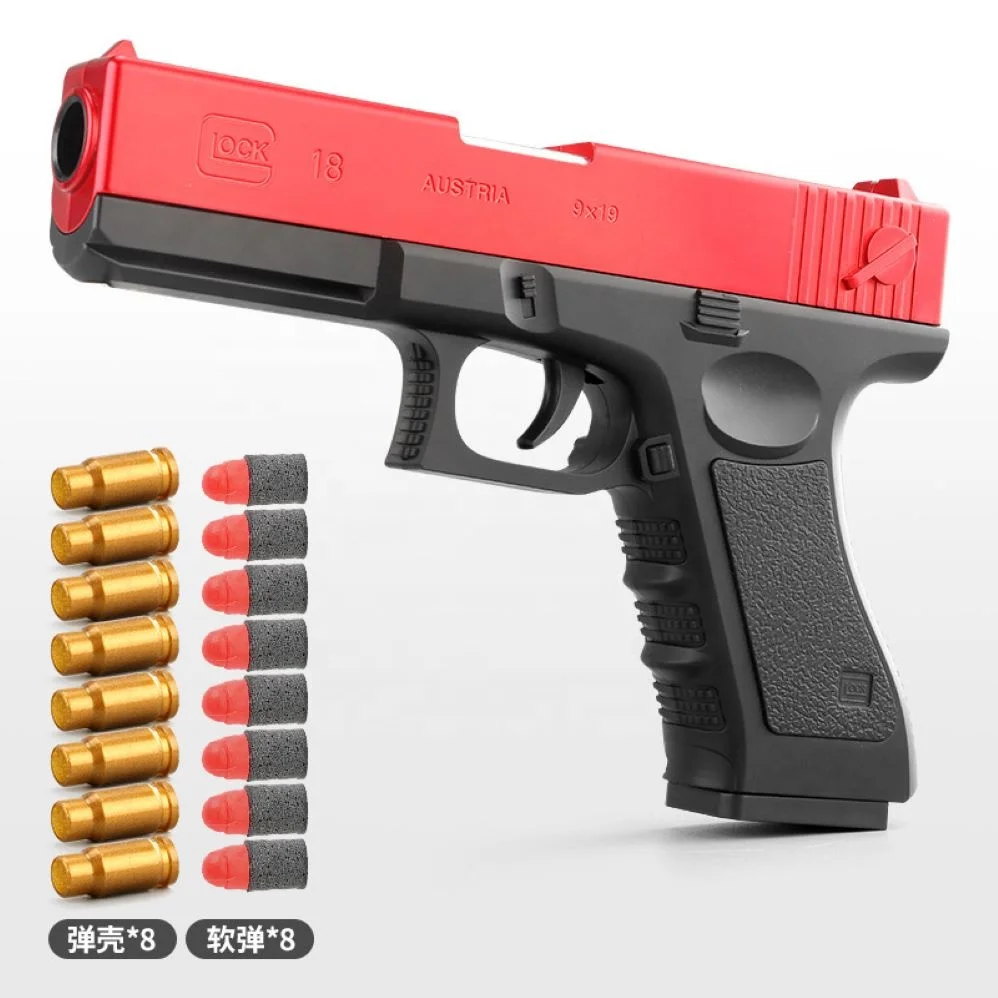 2021Hot Sale Shell-throwing soft bullet gun M1911 small pistol Manually loaded EVA fired soft bullet gun