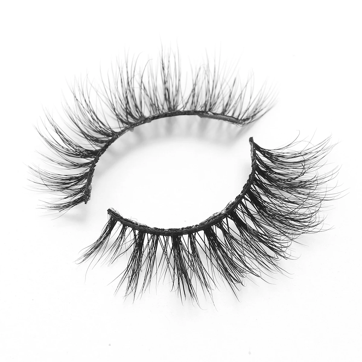 eyelash mink 100%natural wholesale Private Label strip real fluffy Mink lash 18 mm mink eyelashes