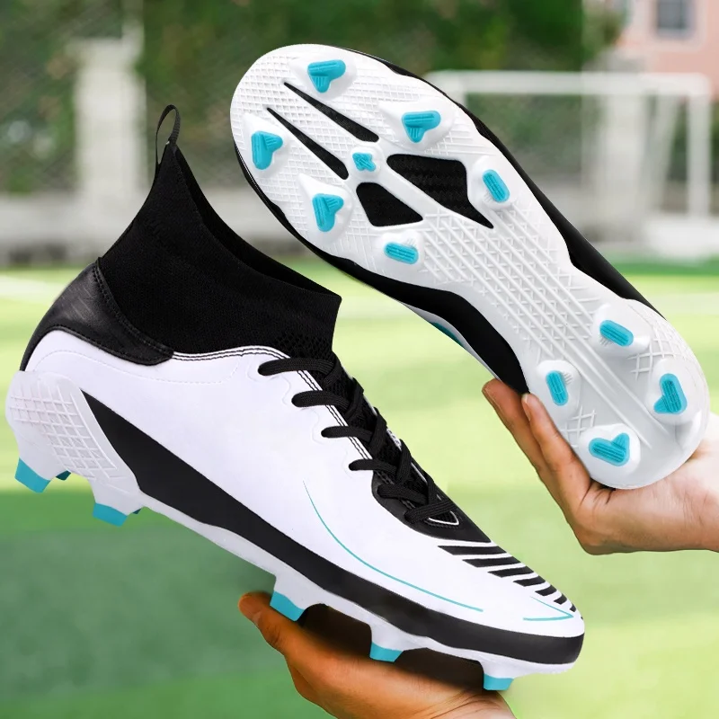 Source Manufacturing Customize Wholesale Artificial Grass High Top Ag Cheap  Soccer Boots Custom Football Shoes For Men on malibabacom