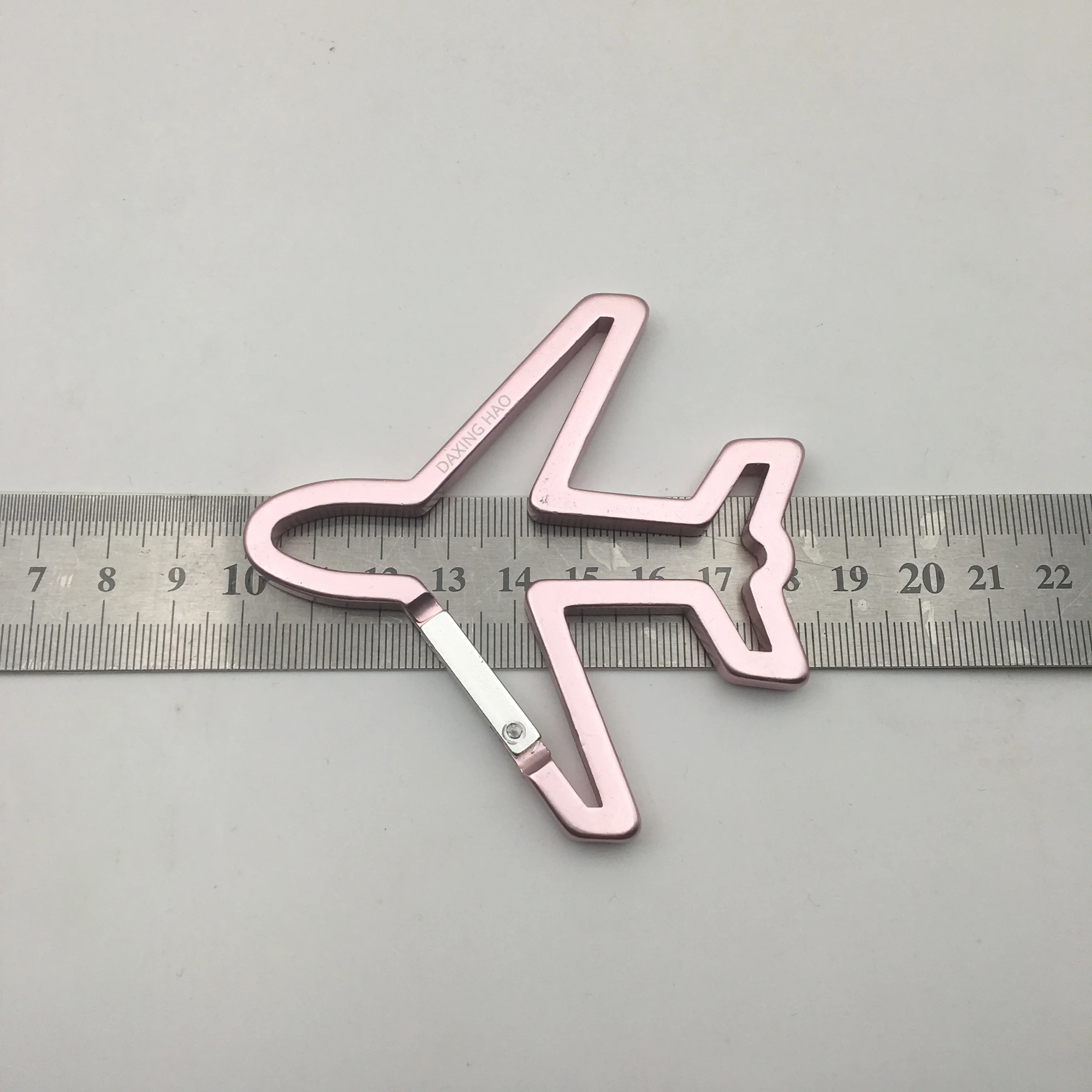 Promotional Gifts Laser Custom Logo Airplane Shaped Aluminum Carabiner