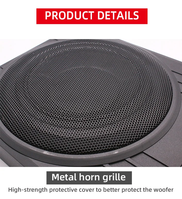 Hot Design Car Subwoofer Under Seat Audio Flat Subwoofer Pure Bass 12v