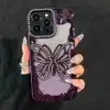 Purple + glitter paper