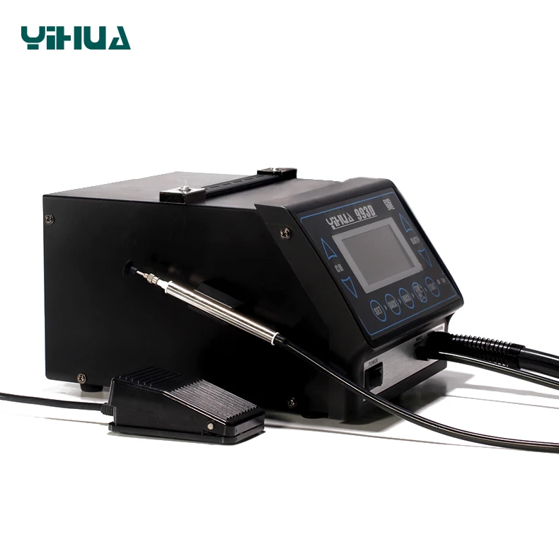 Профессиональная вакуумная паяльная станция YIHUA 993D с горячим воздухом