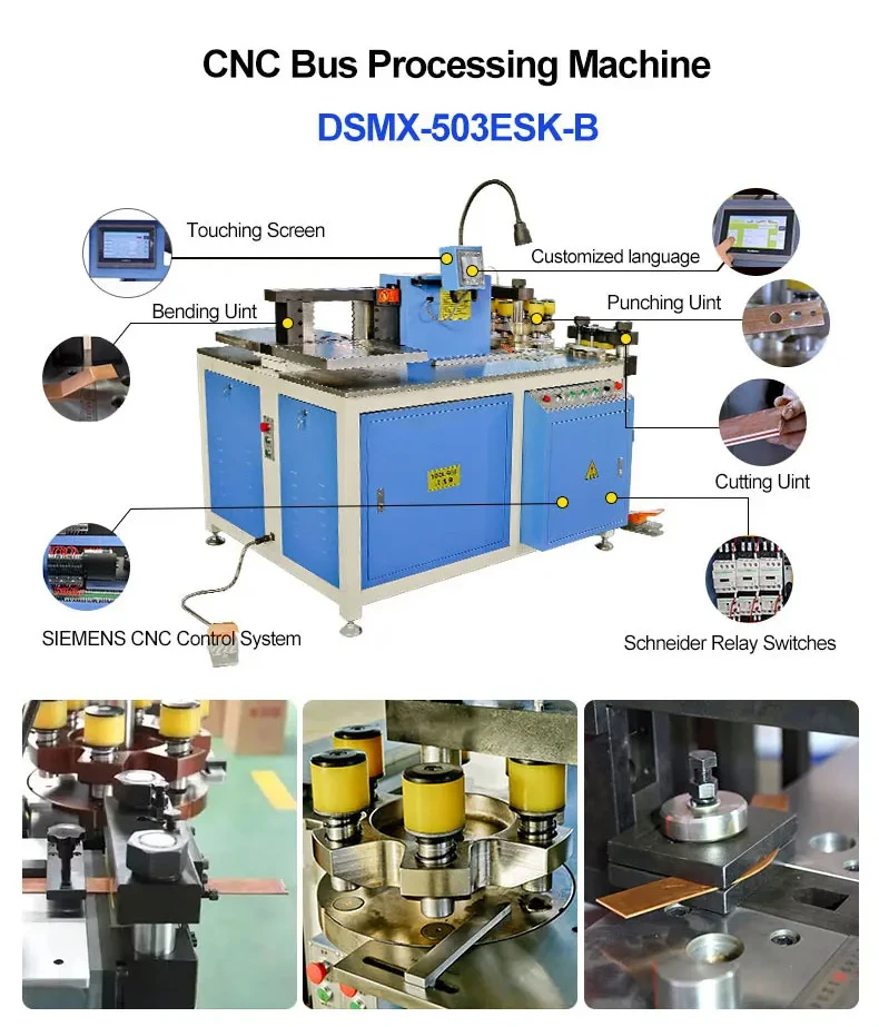 Three-station Copper Bar Bending Machine