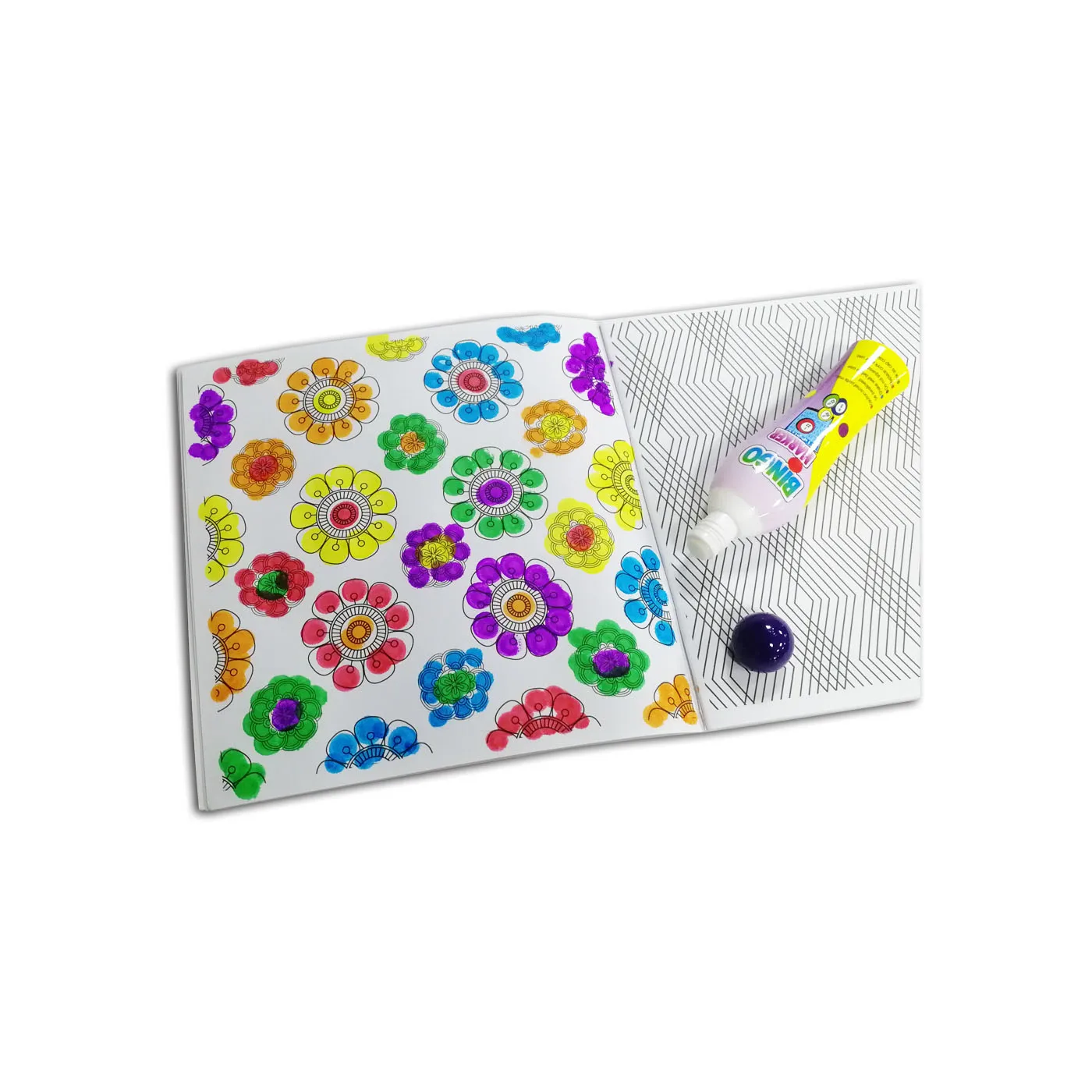 Мульти цвет моющиеся высокой емкости Dabber точка подушечка бинго маркер для белой