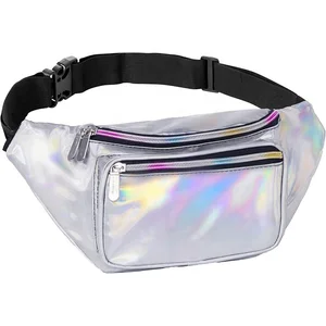 Hot-Selling Transparent PVC Unisex Waist Bag Outdoor Sports Running Crossbody Travel Waterproof Zipper Hasp Closure