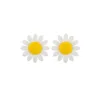 sunflower Focal bead White SA12