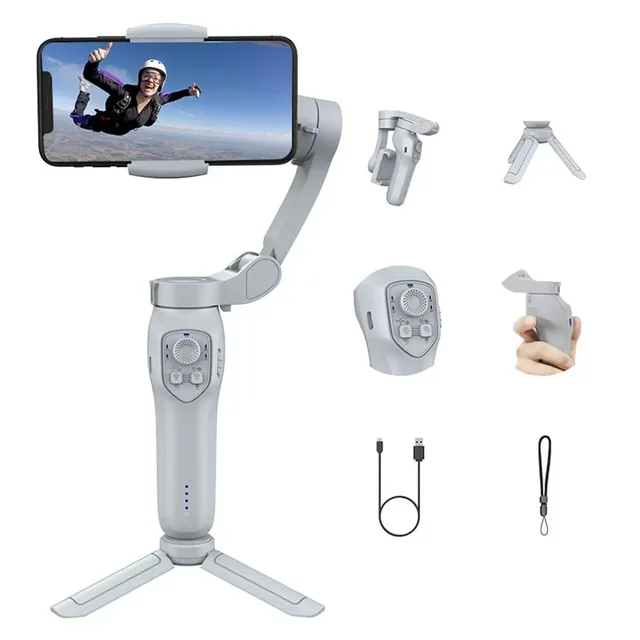 3 Axis Handheld Foldable Gimbal Stabilizer L7Cpro plus With 360 Ai Face Tracking Vlog SelfieTripod