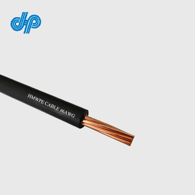 4mm 6mm 10mm 16mm 25mm 35mm Deep Anode Lead CU KYNAR HMWPE Cable Wire