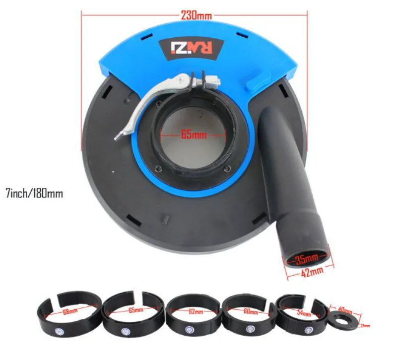 Angle Grinder Dust Shroud, High Efficiency Dust Shroud For 4/4.5/5 Inch