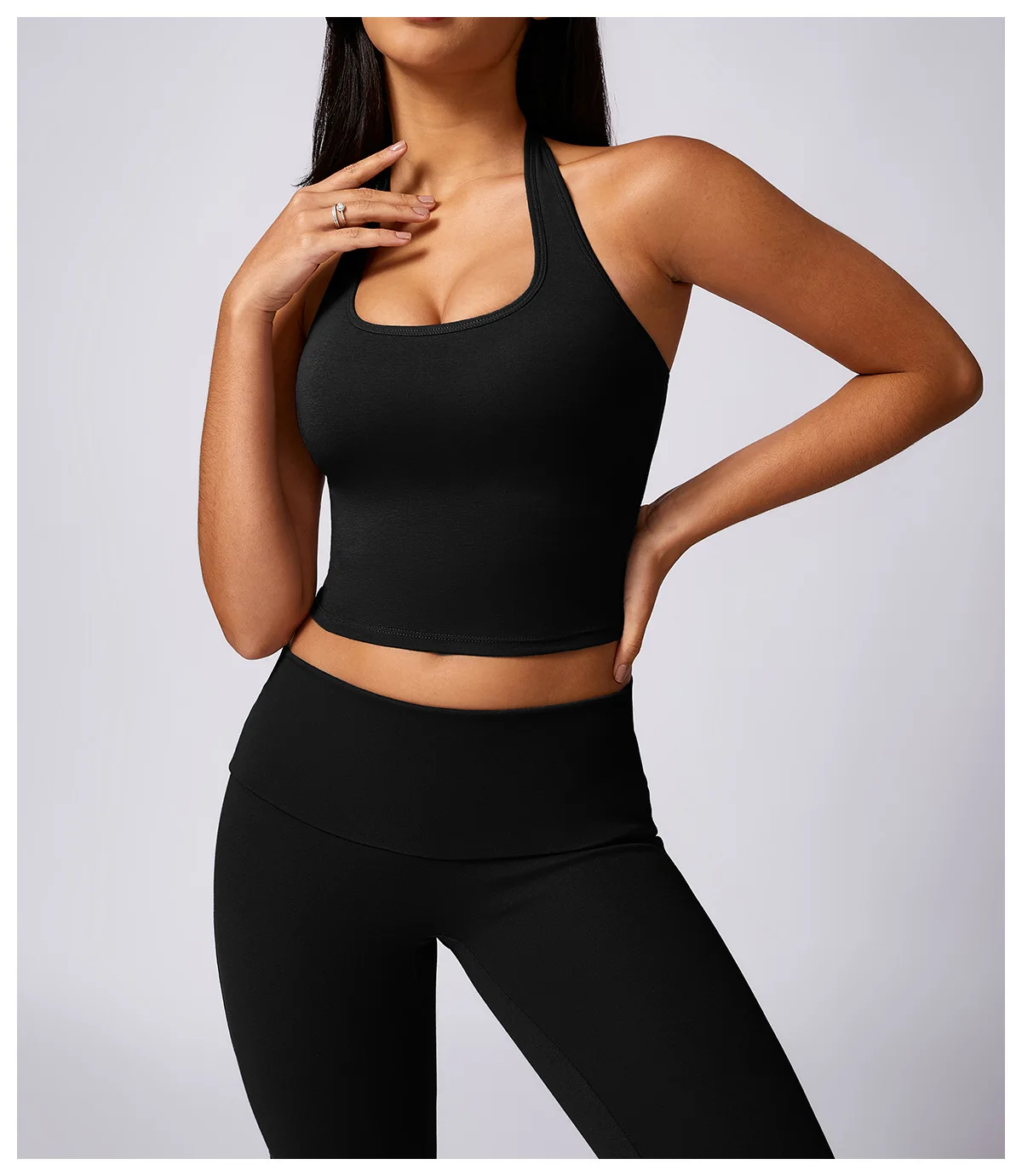 LULUXIXIYAYA Halter Backless With Chest Padding Female Slim Quick ...