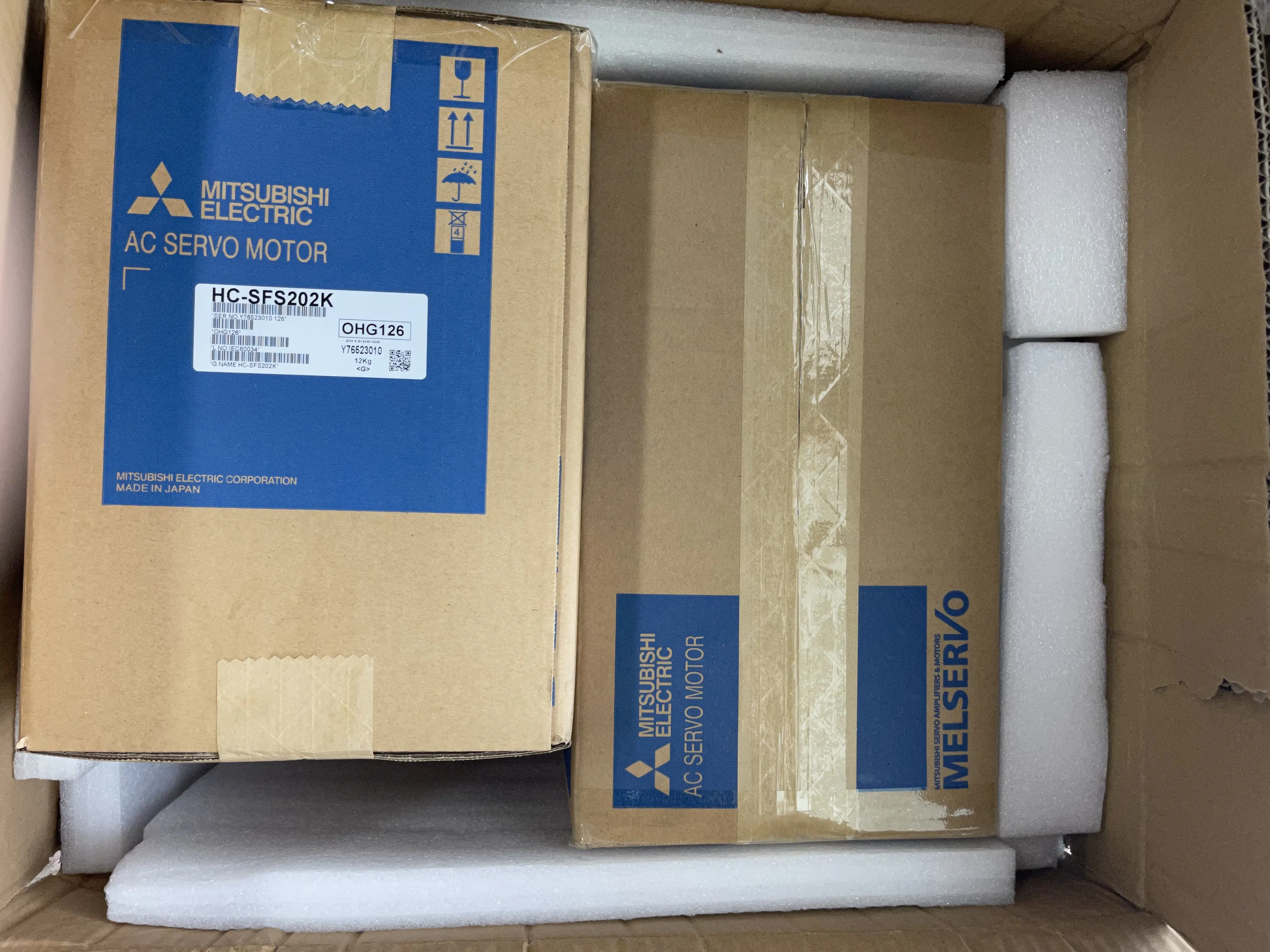Mitsubishi AC Servo Motor HC-SFS202K Mitsubishi AC Servo Motor HC-SFS202K