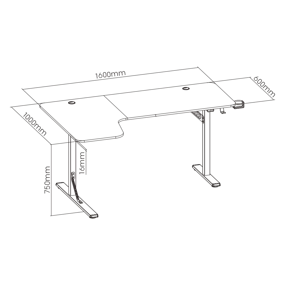 Gmd09 Rgb L Shaped Gaming Desk For Computer Pc Cheap Best Gaming Table