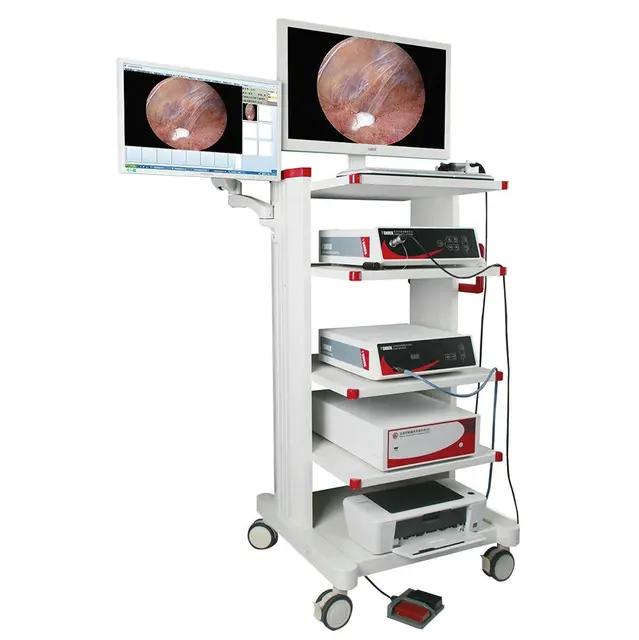 Complete Full HD endoscopic camera tower for hysteroscopic surgery with total resection equipment endoscopic tower