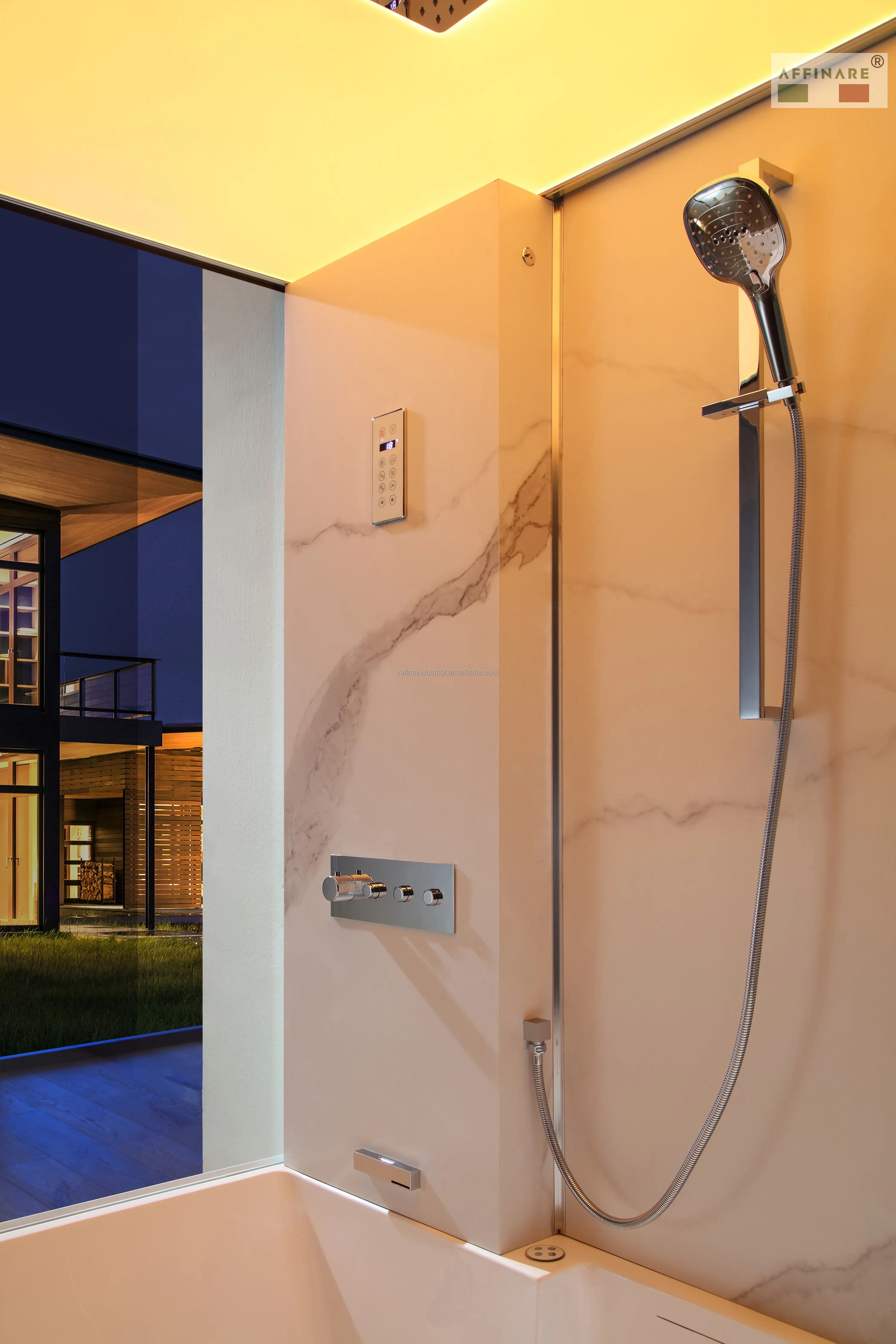 Villa Favorite Modern Fiberglass Composites Steam Room 3person Steam