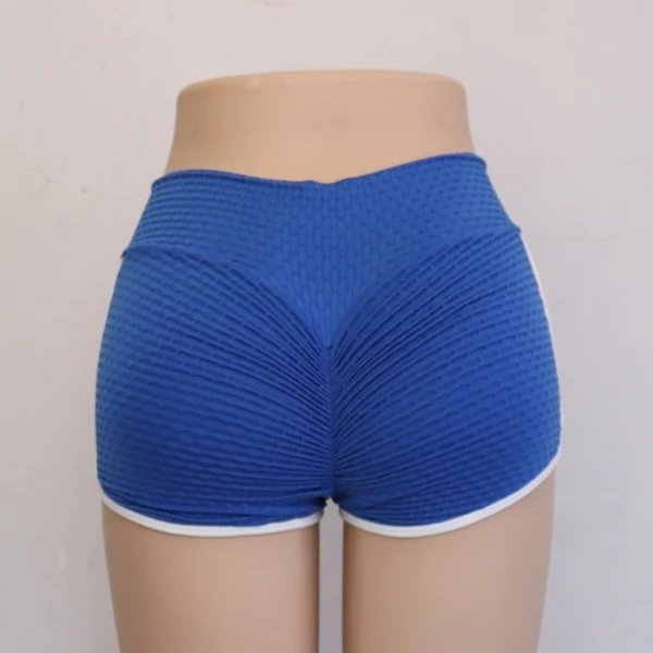 wholesale casual fitness track Yoga Textured Ruched booty scrunch bum gym workout Running leggings Shorts for women without net