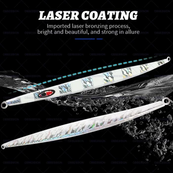 170g 210g Fast Fall Jigs Trolling Fishing Lures Lead Sinking Jig Vertical Lead Saltwater Metal Fishing Lures – Metal Jig – view 4