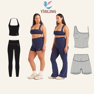 Custom Logo Custom Yoga Athleisure Wear Manufacturing Gym Fitness Clothing Workout Sets for Women Yoga Set