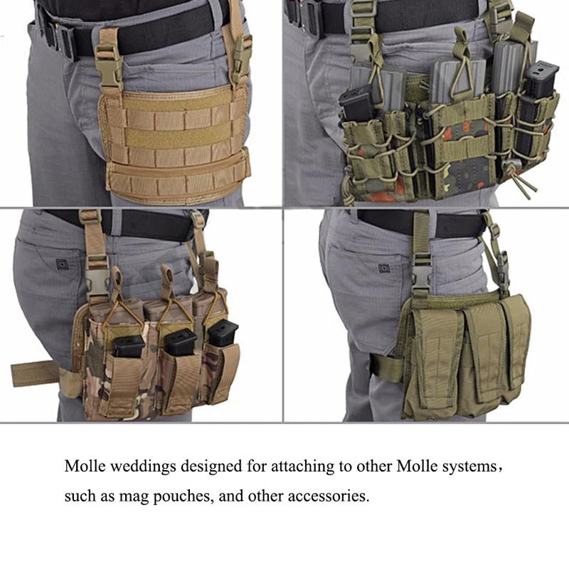 Drop Leg Rigs Tactical Drop Leg Platform Hunting Thigh MOLLE Rig with Adjustable Belt ...