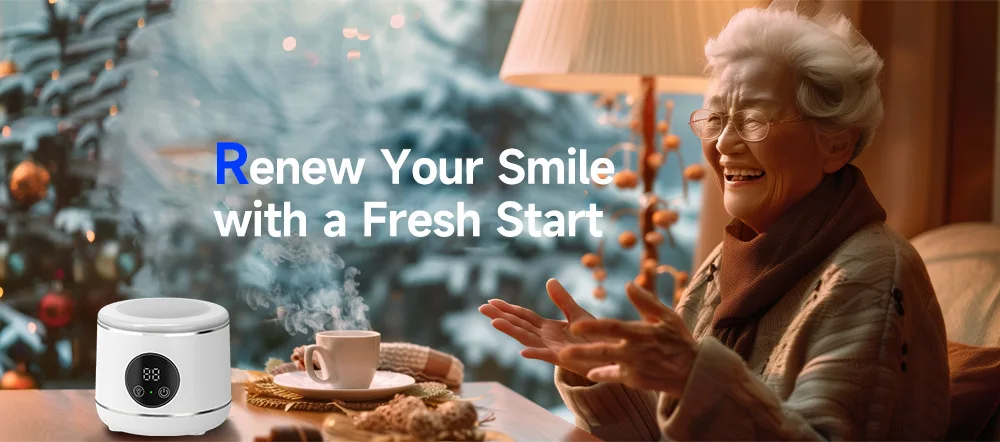 Description Picture 6 of itemUltrasonic Cleaning Machine Household Clean Jewelry With UV Lamp Dentures Small Black and White Touch Cleaner Home New Medical