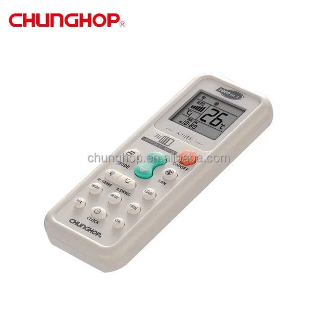K-118ES Universal Remote Control 1000 in 1 Automatic air Conditioner Controller for Hitachi Haier Akira Hualing York