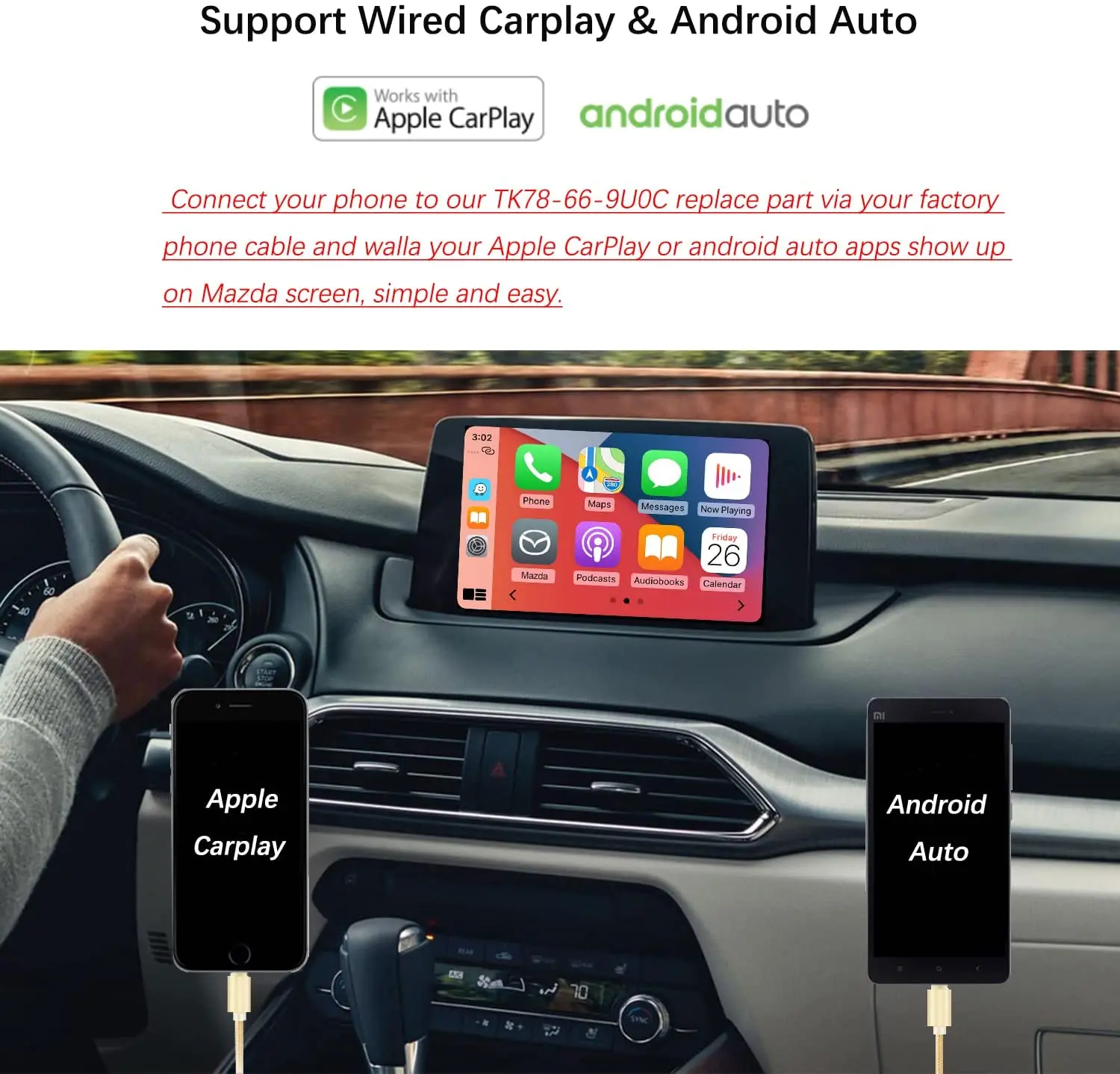 Road Top Smart Media Box Apple Carplay Decoder Android Auto Usb Adapter