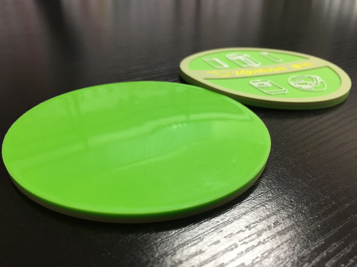 Bulk Customised Personalized Logo Cartoon Silicone Coaster Mats Coffee