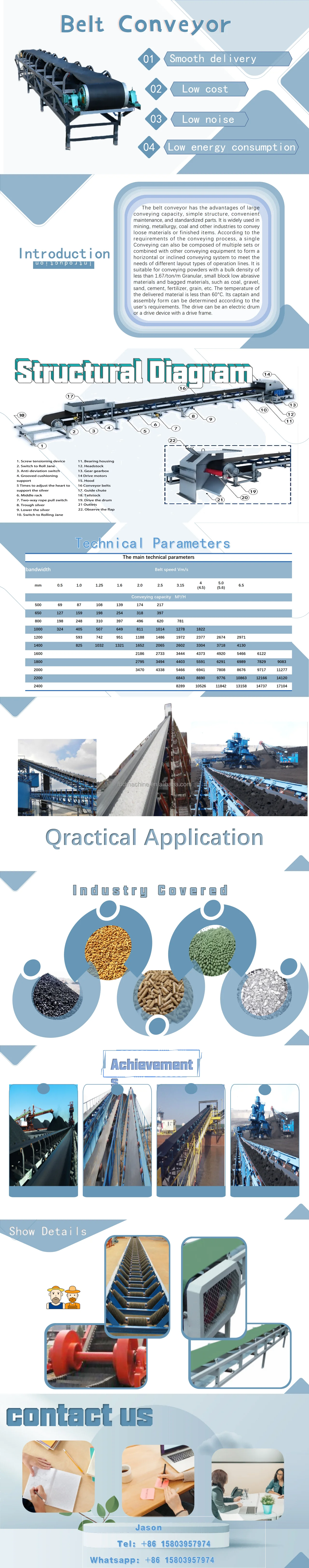 Fbd Mining Large Chain Belt Conveyor Heavy Duty Plate Chain Conveyor ...