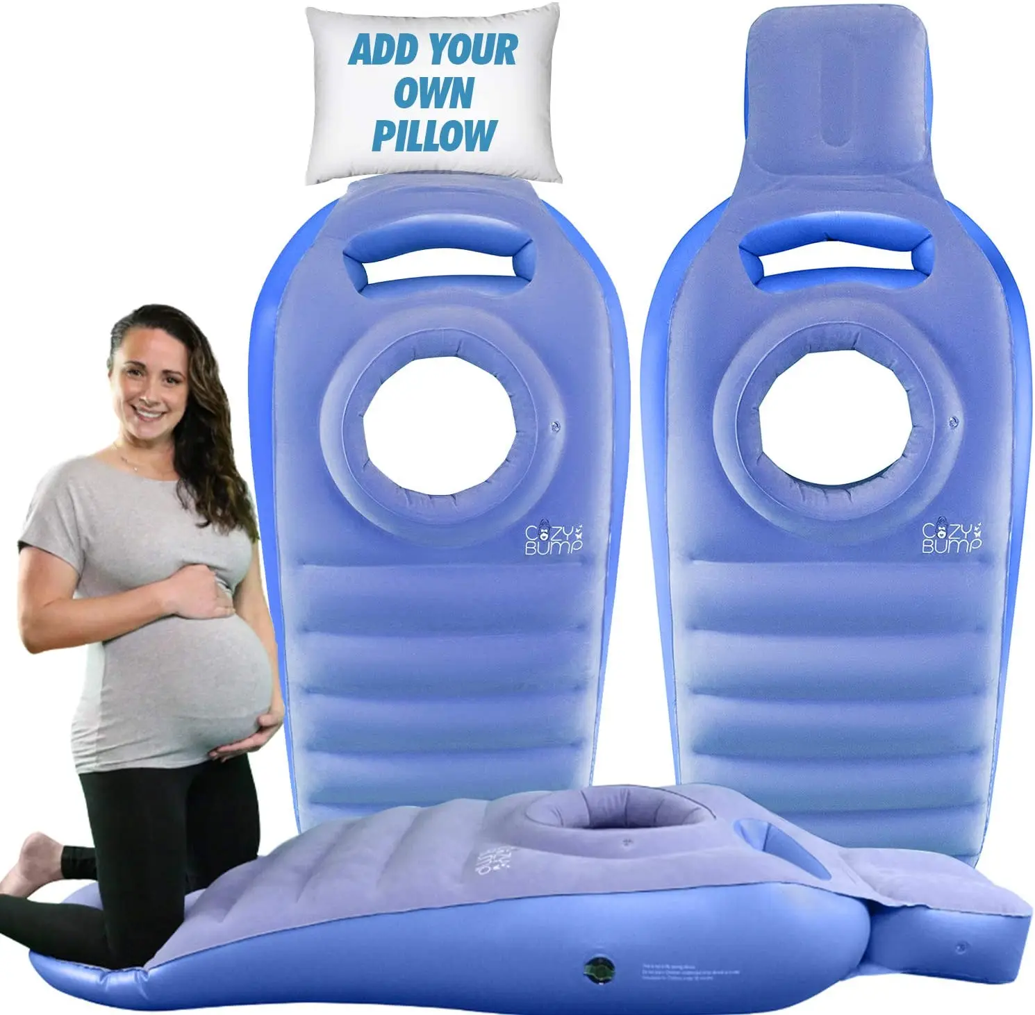Inflatable Maternity Pregnancy Bed Cozy Bump Pregnancy Pillow For