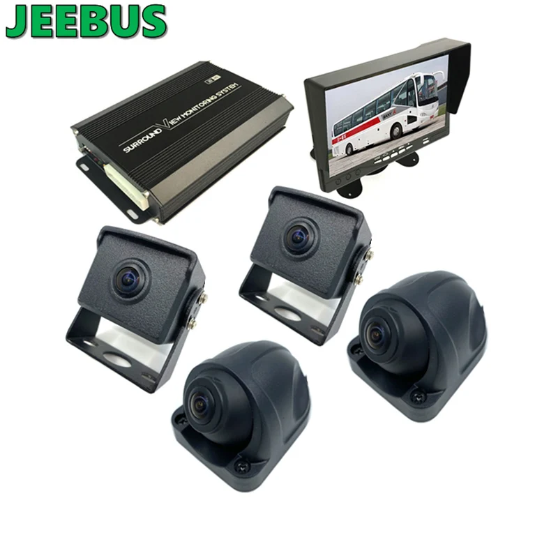 Saferdriving 360 Degree Bird View Car Camera System 3D Surround View Security Monitoring System
