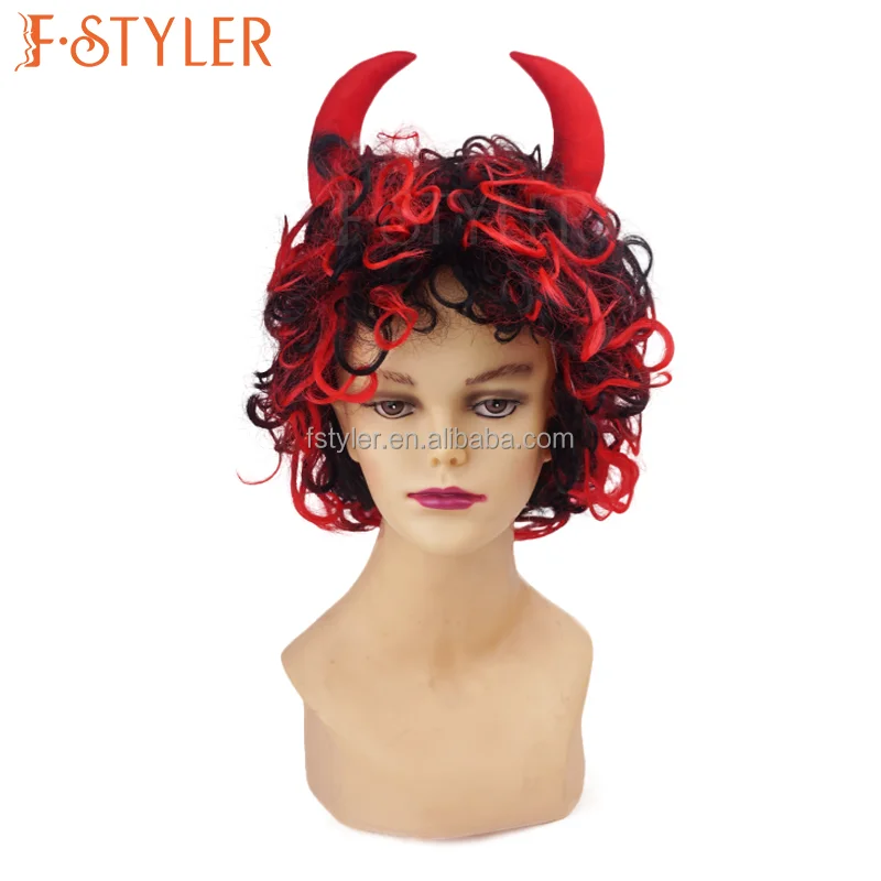 Fstyler Horned Enchantress Hair Synthetic Cosplay Carnival Wigs Hot