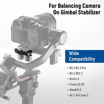 NEEWER Gimbal Counterweights and Clamp Kit, Compatible with   Ronin RS4 Pro RS4 RS3 Pro RS3 RS2 RSC2 ZHIYUN Crane 2S 3S detail image