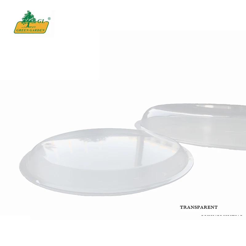 Оптовая продажа прозрачная Прочная Большая пластиковая подставка для растений горшок блюдце высокое растение