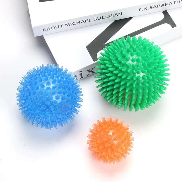 Hot Selling Dog Squeaky Toy Prick Ball Small Medium Pet TPR Teeth Cleaning Elastic Ball