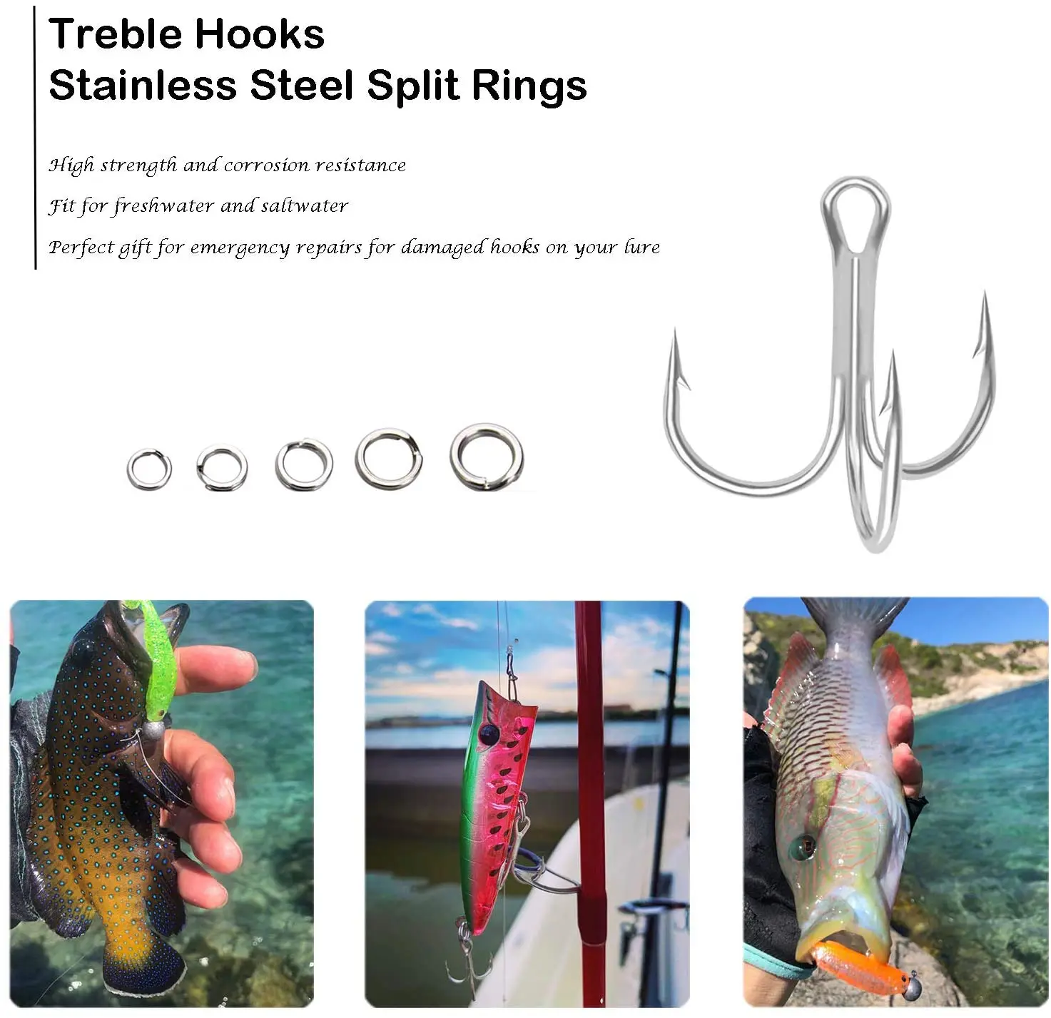 Stainless Steel 3551 Big Game Fishing Hooks Fishing O'Shaughnessy Treble Hooks Artificial Lure Fishing Hook Stainless Steel 3551 Big Game Fishing Hooks Fishing O'Shaughnessy Treble Hooks Artificial Lure Fishing Hook