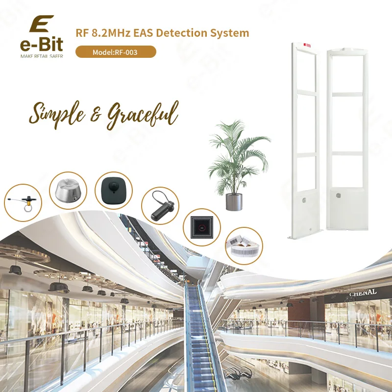 Custom EAS Security Detection Anti-theft Label System Retail Alarming RF 8.2MHz Detection EAS System Antenna for Retail Shop