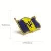 Barbados flag brooch