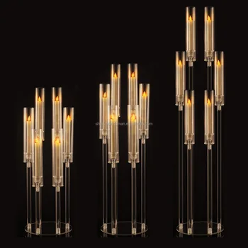 Luxury Modern Wedding Centerpieces & Table Decorations Acrylic Flower Stand Display Stands Wedding Suppliers