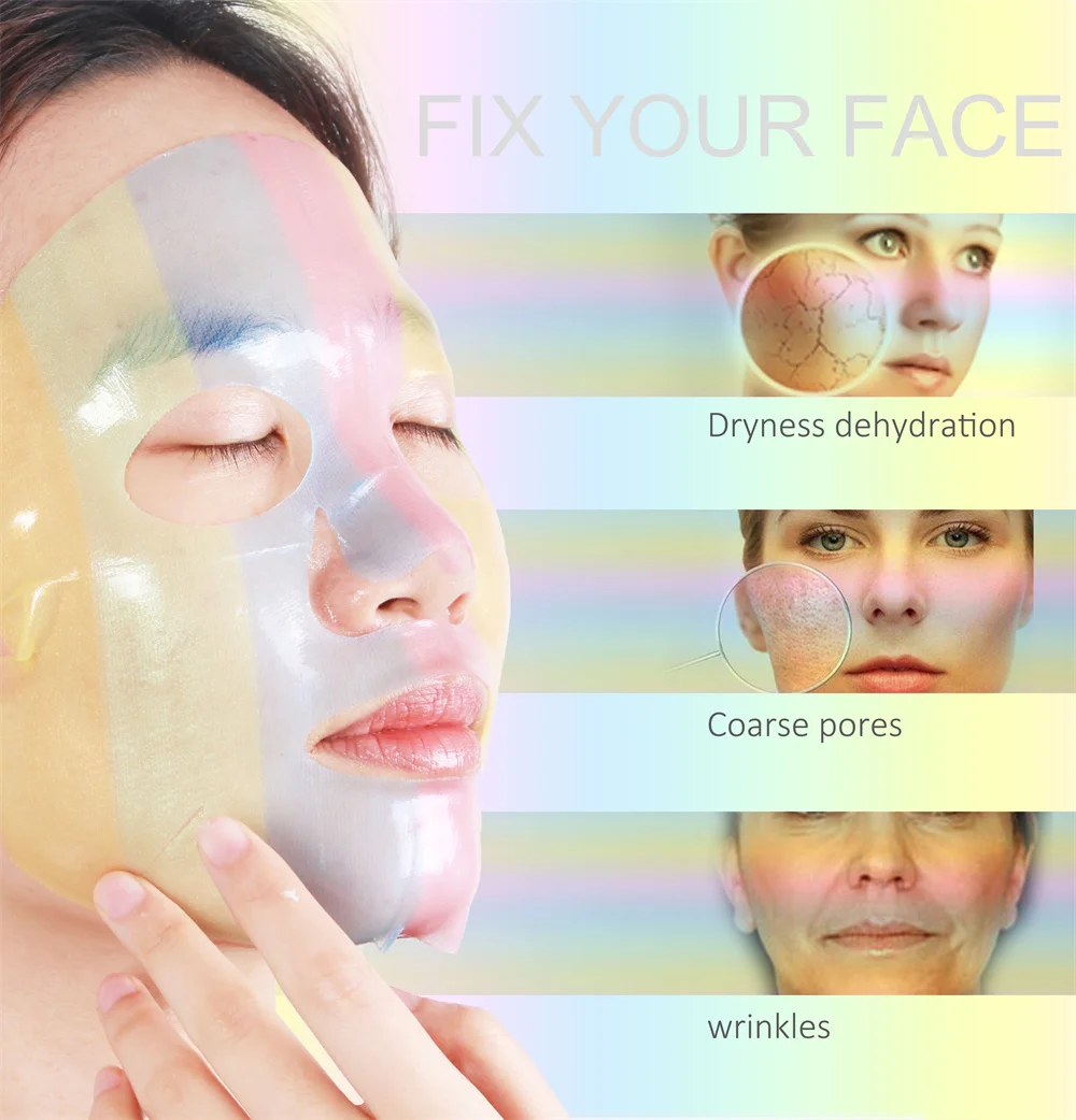 Rainbow Vitamin C Facial Mask Jelly Custom Gel Fruit Face Collagen