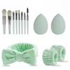 Green-13-piece makeup egg set-opp bag