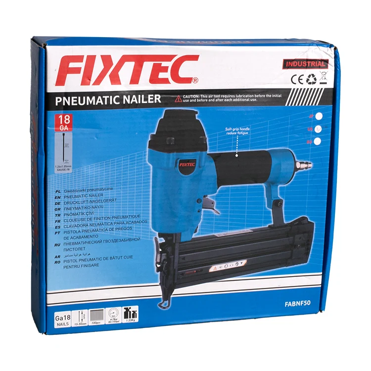 Fixtec Pneumatic Tools Air Brad Nailer Nail Gun Nail Staple Gun Stapler