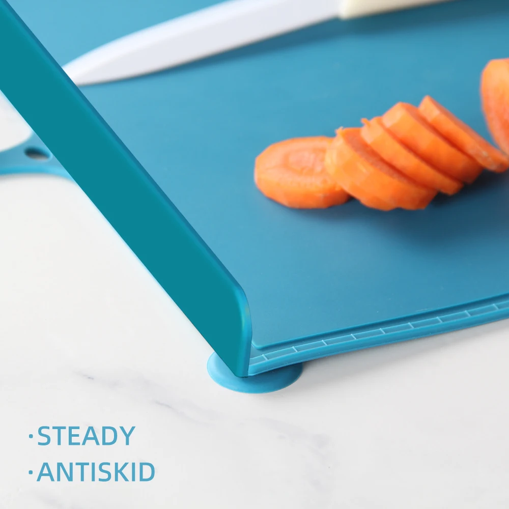 Collapsible Silicone Cutting Board Portable Slip Resistant Cutting Mat Kitchen Gadget For Home